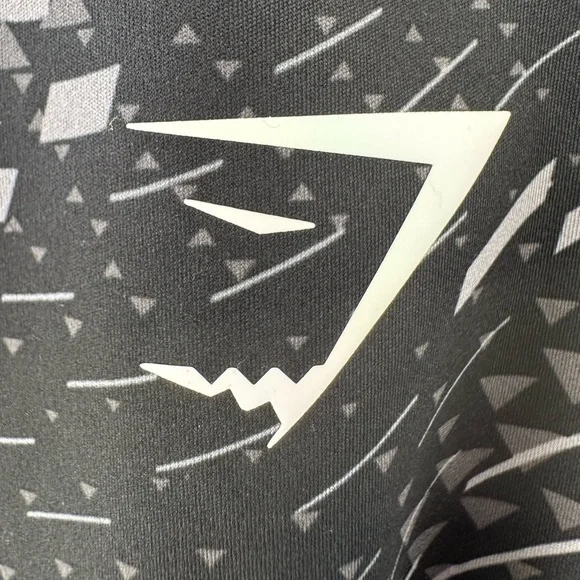 Gymshark Sport Crop Tank Gray White Medium - Picture 8 of 9